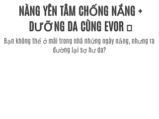 KEM CHỐNG NẮNG