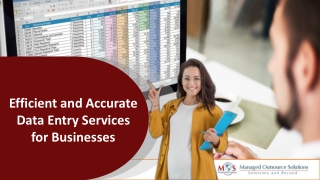 Efficient and Accurate Data Entry Services for Businesses