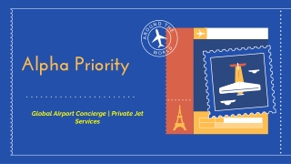 VIP Airport Concierge Services | Airport Services