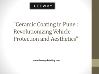 Ceramic Coating In Pune