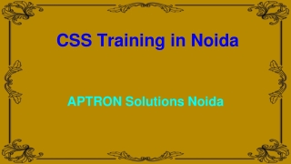 CSS Training in Noida