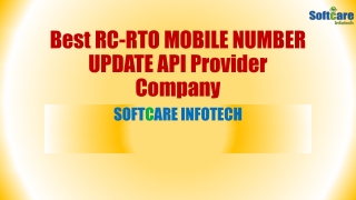 Best RC Detail Update API Provider - Softcare Infotech