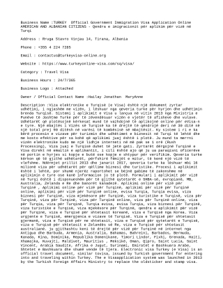 TURKEY  Official Government Immigration Visa Application Online AMERICAN AND ALB