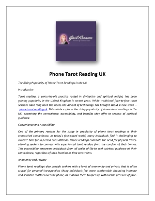 Psychic Readings Uk | Gail Keenan Psychics