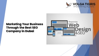 Marketing Your Business Through the Best SEO Company in Dubai | Volga Tigris