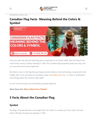 canadian flag facts (TCW)