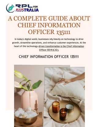 A complete guide about Chief Information Officer 135111