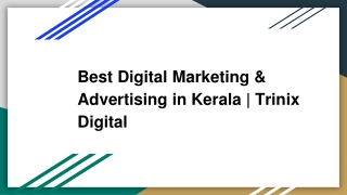 Best Digital Marketing & Advertising in Kerala | Trinix Digital