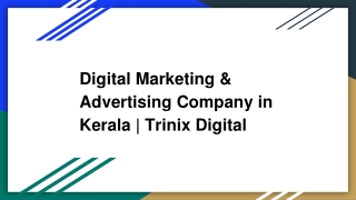 Digital Marketing & Advertising in Kerala | Trinix Digital