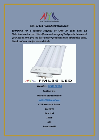 Cfml 36 Led | Nyledluminaries.com