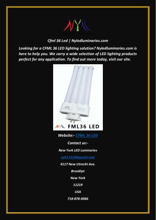 Cfml 36 Led  Nyledluminaries.com