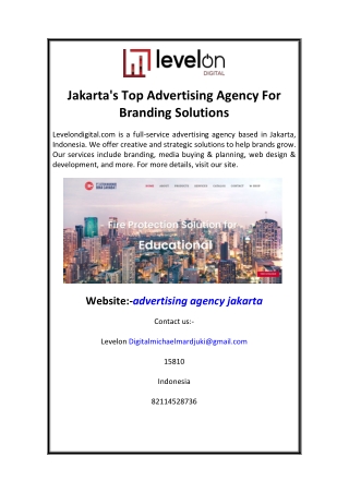 Jakarta's Top Advertising Agency For Branding Solutions