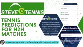 Tennis Predictions For H2H Matches