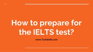 How to prepare for the IELTS test