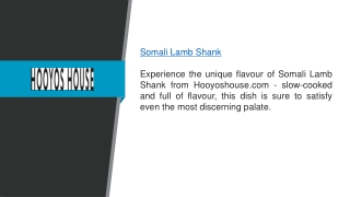 Somali Lamb Shank  Hooyoshouse.com