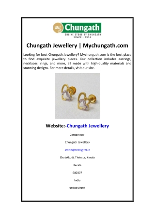 Chungath Jewellery  Mychungath.com