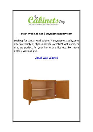 24x24 Wall Cabinet Buycabinetstoday.com