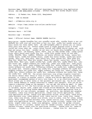 INDIAN EVISA  Official Government Immigration Visa Application Online  USA AND B