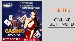 Online Cricket Betting Id | The TIIS | 9993475250