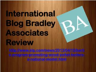 International Blog Bradley Associates Review: Berlin Program