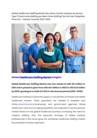 Global Healthcare Staffing Market