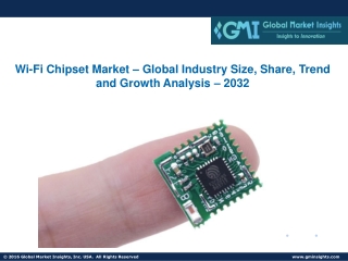 Wi-Fi Chipset Market – Global Industry Size, Share, Trend and Growth Analysis