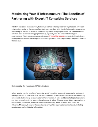 IT consulting services | IT consulting services New York | IT consulting Company