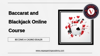 Baccarat and Blackjack Online Course