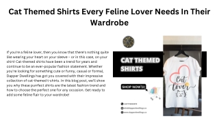 Cat Themed Shirts Every Feline Lover Needs In Their Wardrobe