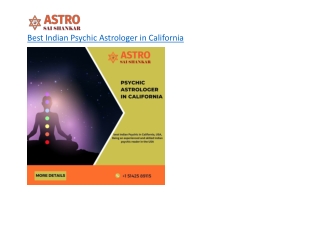 Best Indian Psychic Astrologer in California