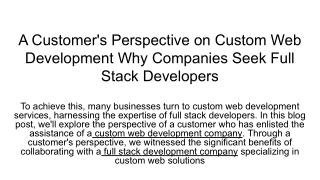 A Customer's Perspective on Custom Web Development_ Why Companies Seek Full Stack Developers (1)