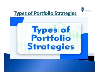 Portfolio Strategies