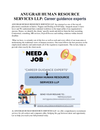 Career guidance experts