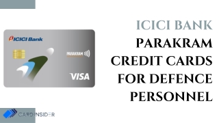 ICICI Bank Parakram Credit Card