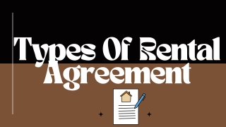 Types Of Rental Agreement