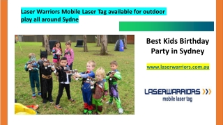 Best Kids Birthday Party in Sydney - Laser Warriors
