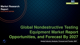 Nondestructive Testing Equipment Market Worth US$ 5549.01 million by 2027