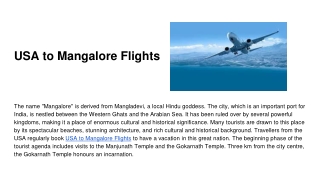 USA to Mangalore Flights (1)