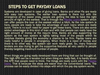 Payday Loans