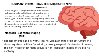 DUSHYANT VERMA - BRAIN TECHNIQUES FOR MIND MAPPING