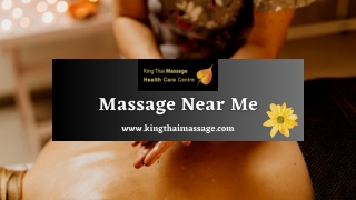 Discover Massage Near Me: Revitalize Your Body and Mind