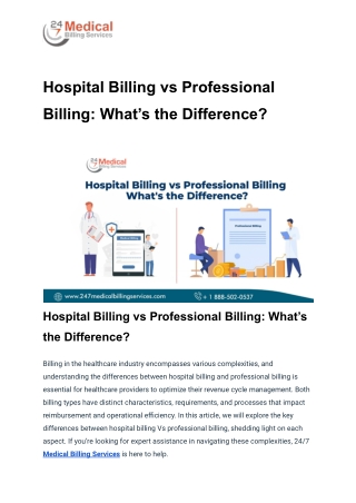 Hospital Billing vs Professional Billing_ What’s the Difference_1