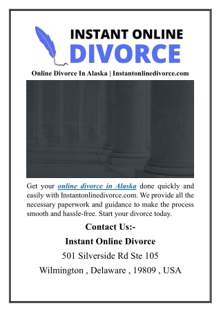 Online Divorce In Alaska Instantonlinedivorce