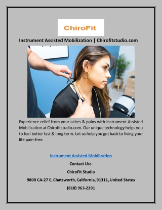 Instrument Assisted Mobilization | Chirofitstudio.com