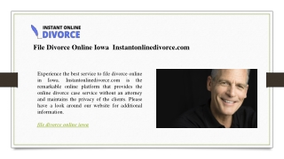 File Divorce Online Iowa  Instantonlinedivorce.com