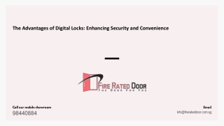 The Advantages of Digital Locks Enhancing Security and Convenience