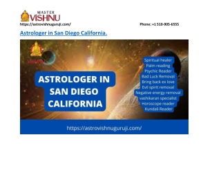 Best Astrologer in San Diego California - astrovishnuguruji