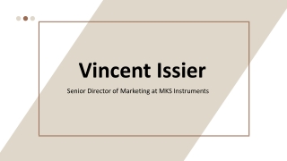 Vincent Issier - A Resourceful and Flexible Professional