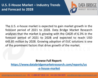 U.S. E-House Market