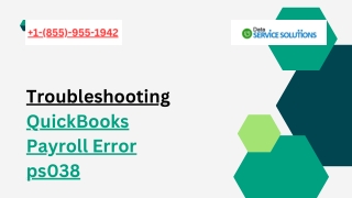 Common Causes and Solutions for QuickBooks Error ps038